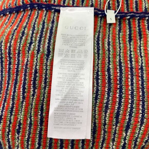 Gucci Wool & Cashmere Argyle Cardigan Sweater - Size S - Picture 5 of 6